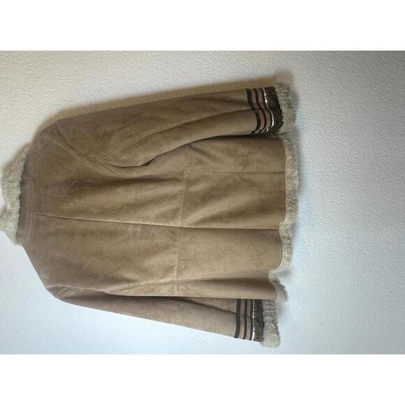 Vintage Y2K Women’s Med Coldwater Creek Faux Suede Jacket Similar to Friends - Picture 4 of 5
